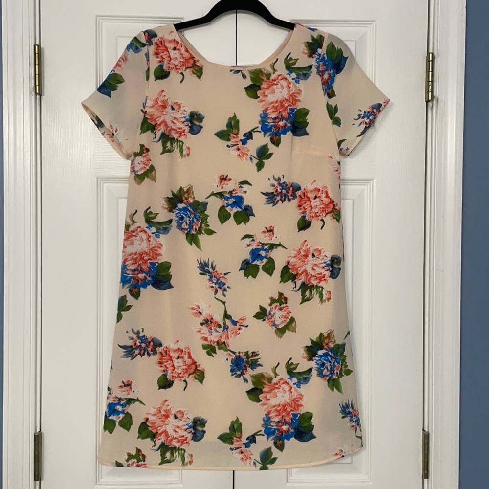 Low Back Strappy Floral Dress